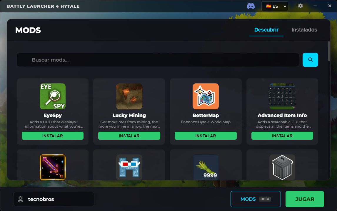 Biblioteca de Battly Hytale